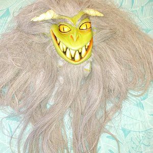 Vintage Fur Monster Halloween Mask